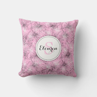 almohada rosa rosa de colmenillas de cerezo-píldor