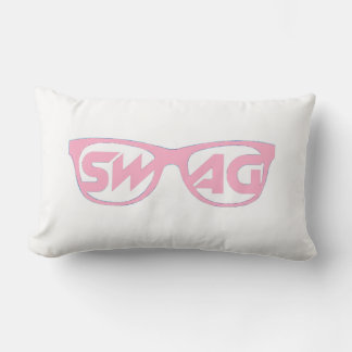 Almohada rosa y blanca de 2 lados