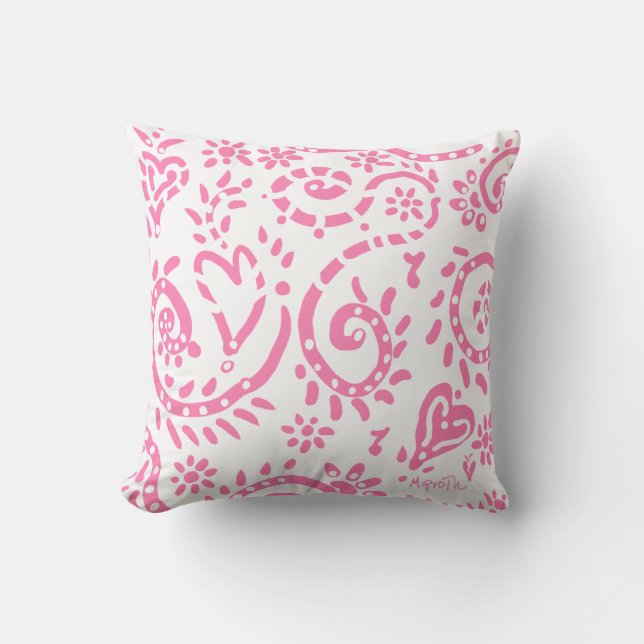 almohada rosa y de pipa marina (Anverso)