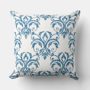 Almohada rosada azul clara/fucsia del reversible