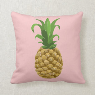 Almohada rosada de la decoración de la piña