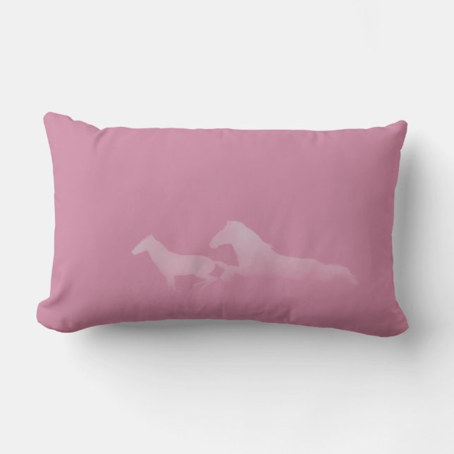 Almohada rosada de los caballos corrientes (Anverso)