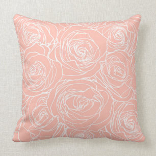 Almohada rosada de los rosas de Rubor