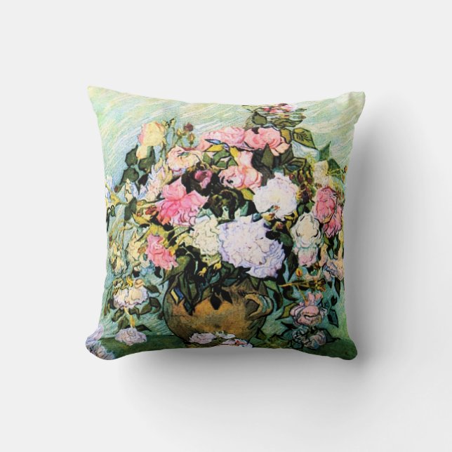 Almohada rosada de los rosas de Van Gogh (Anverso)