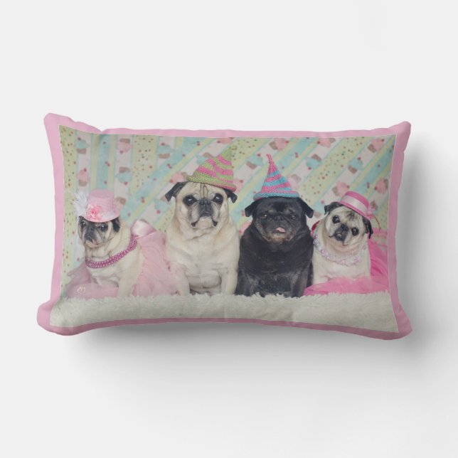 Almohada rosada del barro amasado de Pugalicious (Anverso)