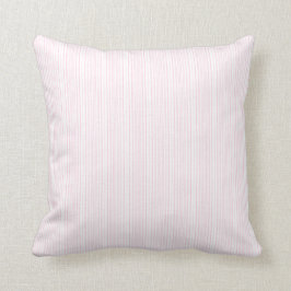 Almohada rosada elegante del acento de la raya