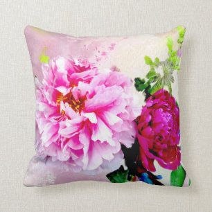 Almohada rosada y roja preciosa del personalizado