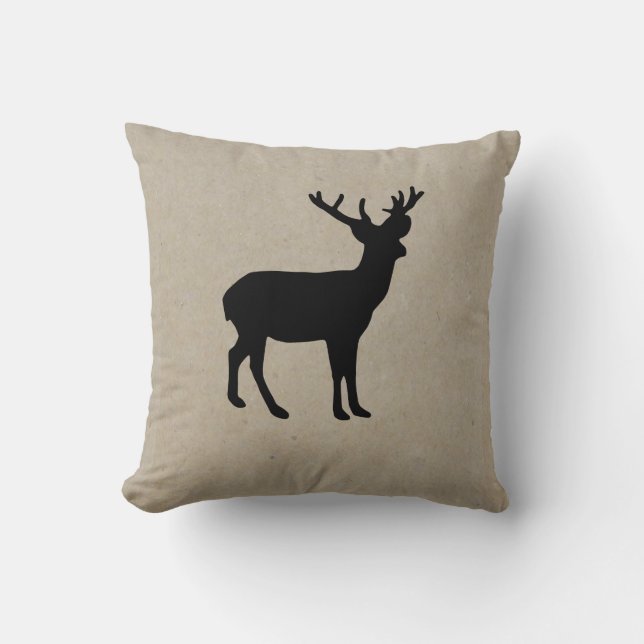 Almohada rústica simple de la decoración del día (Anverso)