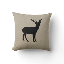 Almohada rústica simple de la decoración del día