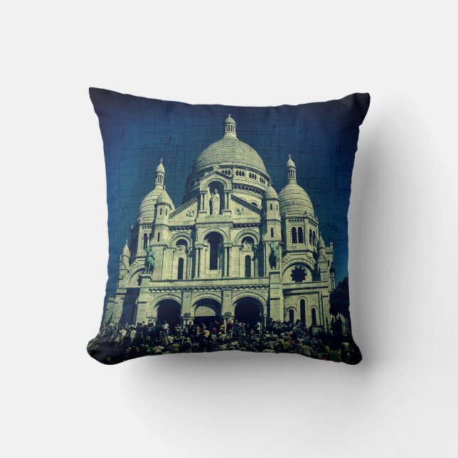 Almohada Sacré-Cœur Montmartre Canvas París (Anverso)