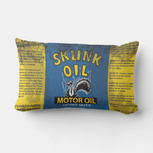 Almohada Skunk Vintage Oil Clean and Dirty Throw
