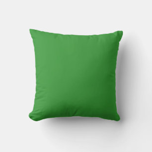 almohada sólida de color verde oscuro