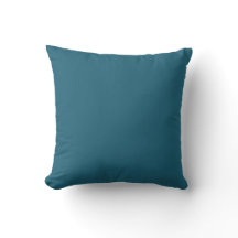 Almohada sólida verde azulada de medianoche