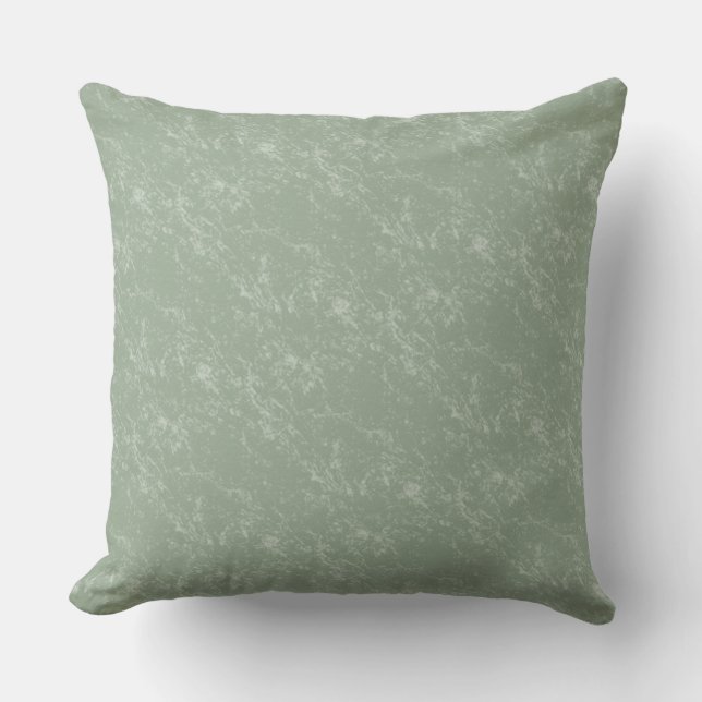 Almohada sombreada mármol 20x20 de la verde salvia (Anverso)