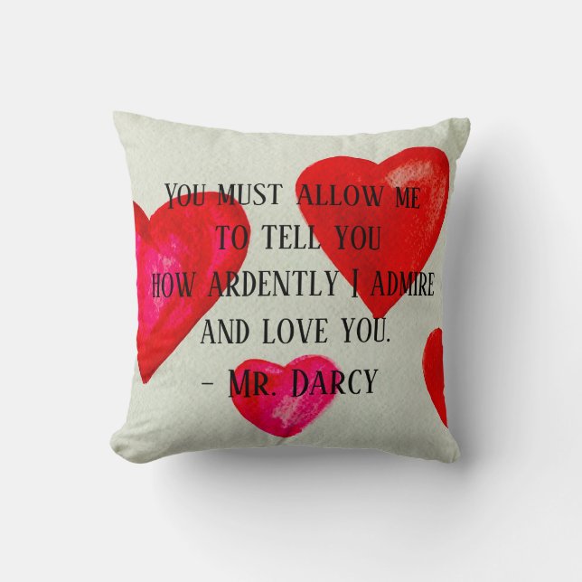 Almohada Sr. Darcy (Anverso)
