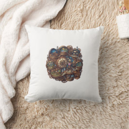 Almohada Steampunk Agradecida Agradecida Bendita
