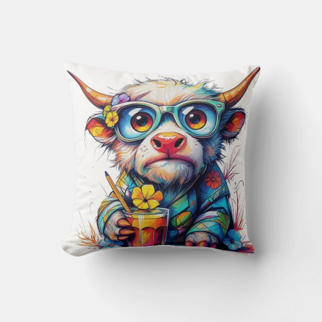 Almohada suave de verano para una vaca sexy (Anverso)