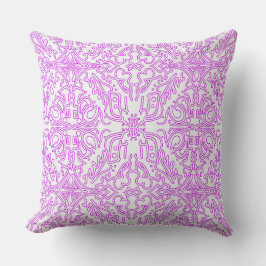 Almohada suave rosa sueño patrón Mandala