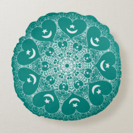 almohada sufí infinita de corazón mandala