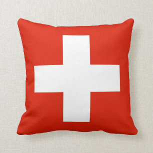 almohada suiza de la bandera de país de Suiza