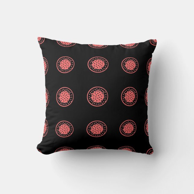 Almohada Super Dot Throw | coral (Anverso)