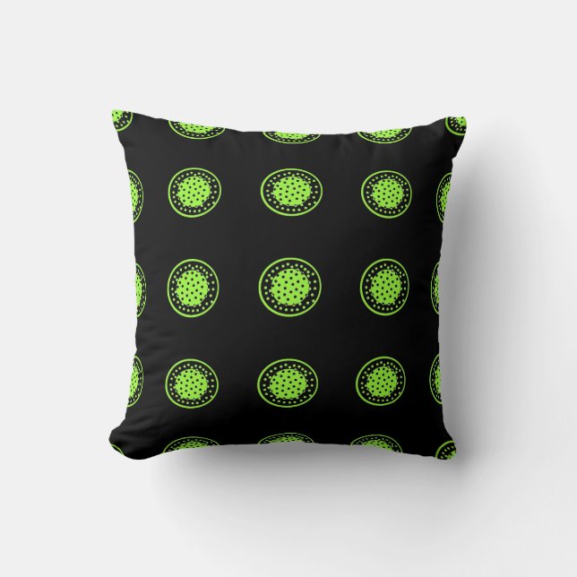 Almohada Super Dot Throw | verde (Anverso)