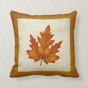 Almohada temática de la temporada de otoño