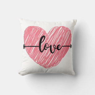 Almohada Temática del Amor – Acento Acogedor y Rom