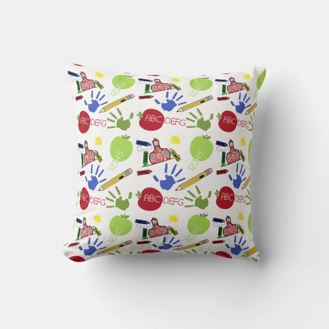 Almohada temática del profesor de la escuela (Anverso)