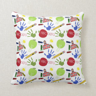 Almohada temática del profesor de la escuela