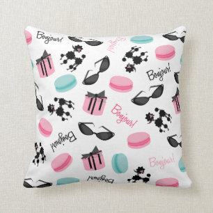 Almohada temática francesa