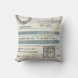 Almohada temática oceánica con detalles marinos