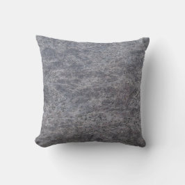 Almohada texturada de mármol gris azul