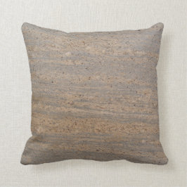 Almohada texturada de mármol gris y marrón