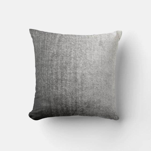 Almohada texturizada gris de Ombre (Anverso)