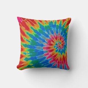 Almohada Tie Dye Roja y Azul