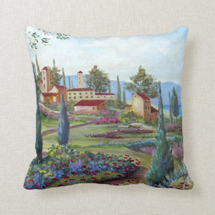 Almohada toscana del paisaje