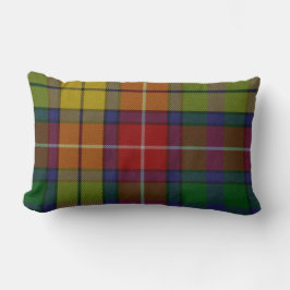 Almohada tradicional de la tela escocesa de tartán