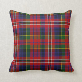 Almohada tradicional de la tela escocesa de tartán