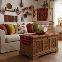 Almohada Tradicional Ucraniana Bordada