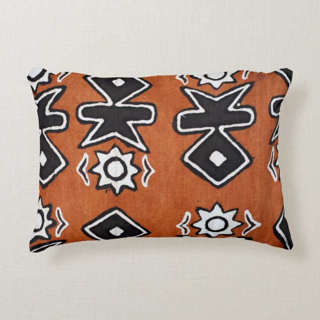 Almohada tribal africana del acento de Boho (Anverso)