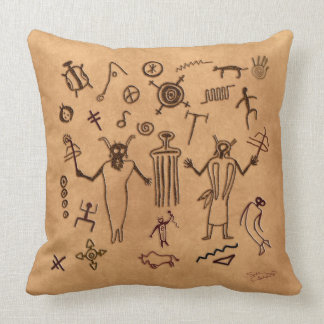 Almohada tribal de la meditación del arte de la