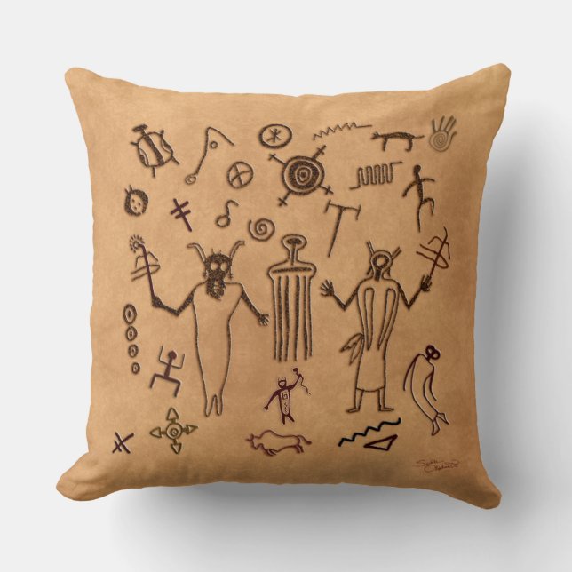 Almohada tribal de la meditación del arte de la (Anverso)