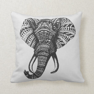 Almohada tribal del elefante