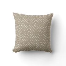 Almohada tribal del modelo del diamante - de color