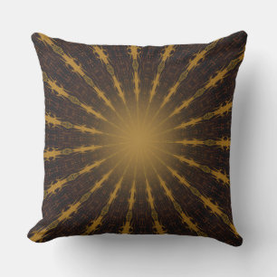 Almohada tribal diseño nativo digital sol