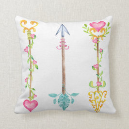 Almohada tribal rosada del cuarto de niños de la
