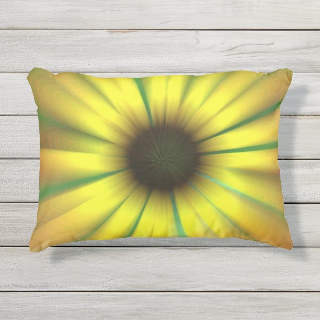 Almohada Trippy Sunflower 12 X16 (Anverso)