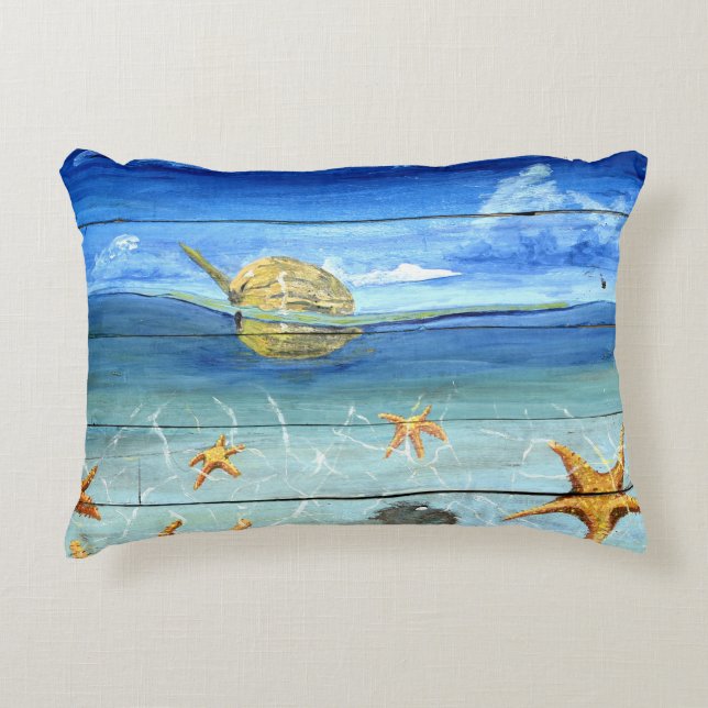 Almohada tropical 16" del acento del diseñador de (Anverso)