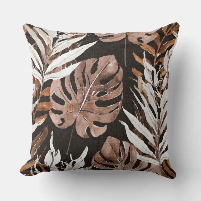Almohada tropical con estampado Aloha (Anverso)